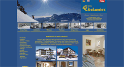 Desktop Screenshot of edelweiss-kuehtai.at